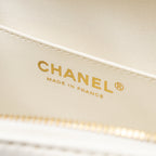 Chanel heart bag lambskin white LGHW (microchip)