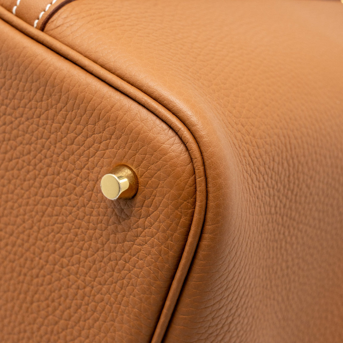 HERMES PICOTIN 22 LOCK BAG CLEMENCE GOLD GHW