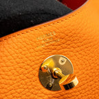 Hermes Lindy 26 clemence orange GHW