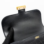 HERMES MINI CONSTANCE SHINY ALLIGATOR MISSISSIPPIENSIS BLACK GHW