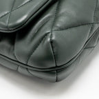 Saint Laurent/YSL Le 57 Hobo Bag Lambskin Dark Green GHW