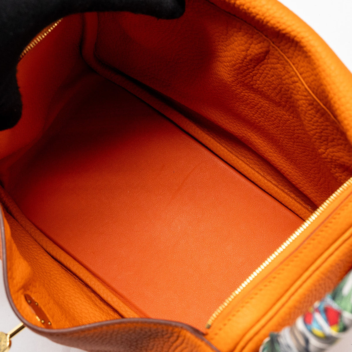 Hermes Lindy 26 clemence orange GHW