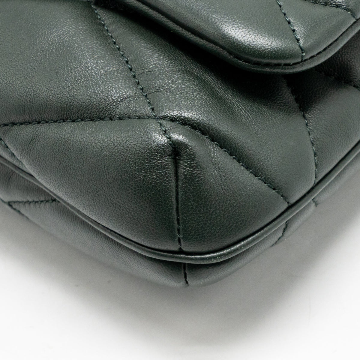 Saint Laurent/YSL Le 57 Hobo Bag Lambskin Dark Green GHW