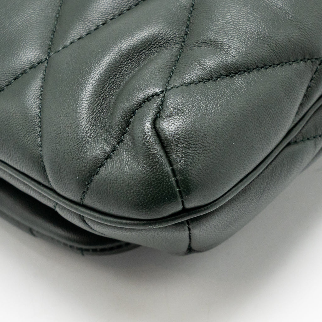 Saint Laurent/YSL Le 57 Hobo Bag Lambskin Dark Green GHW