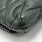 Saint Laurent/YSL Le 57 Hobo Bag Lambskin Dark Green GHW