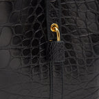 HERMES PICOTIN 18 LOCK BAG ALLIGATOR MATT BLACK GHW
