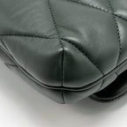 Saint Laurent/YSL Le 57 Hobo Bag Lambskin Dark Green GHW