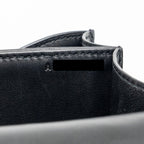 HERMES MINI CONSTANCE SHINY ALLIGATOR MISSISSIPPIENSIS BLACK GHW