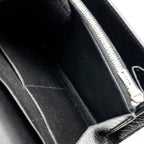 HERMES CONSTANCE WALLET ALLIGATOR MISSISSIPPIENSIS BLACK SHW