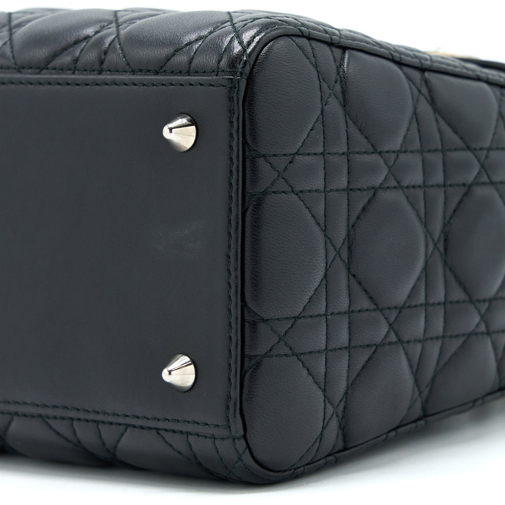 DIOR MEDIUM LADY DIOR LAMBSKIN BLACK SHW