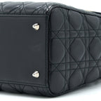DIOR MEDIUM LADY DIOR LAMBSKIN BLACK SHW