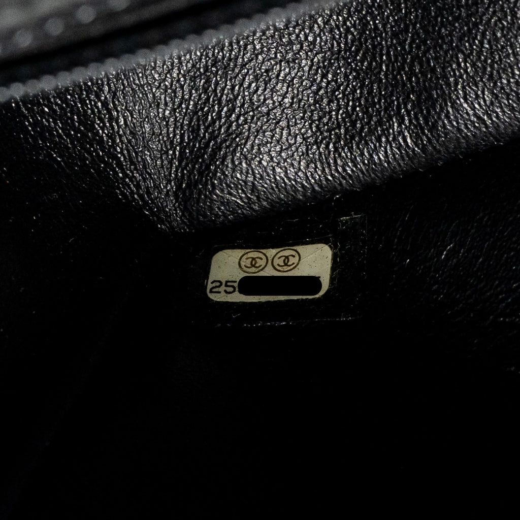 CHANEL MINI RECTANGULAR FLAP BAG CAVIAR BLACK SHW