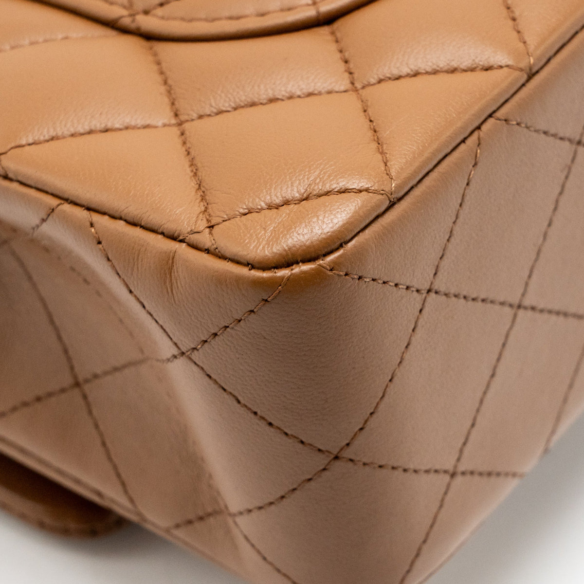 Chanel Small Classic Double Flap Bag Lambskin Dark Brown GHW (Microchip)