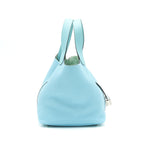 Hermes Picotin 22 Lock Bag Blue Atoll SHW