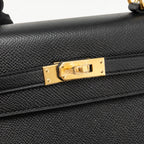 Hermes kelly 25 epsom black GHW