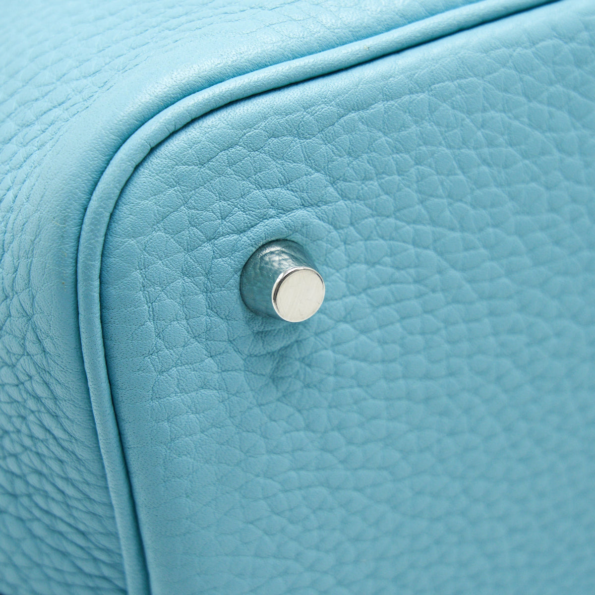 Hermes Picotin 22 Lock Bag Blue Atoll SHW
