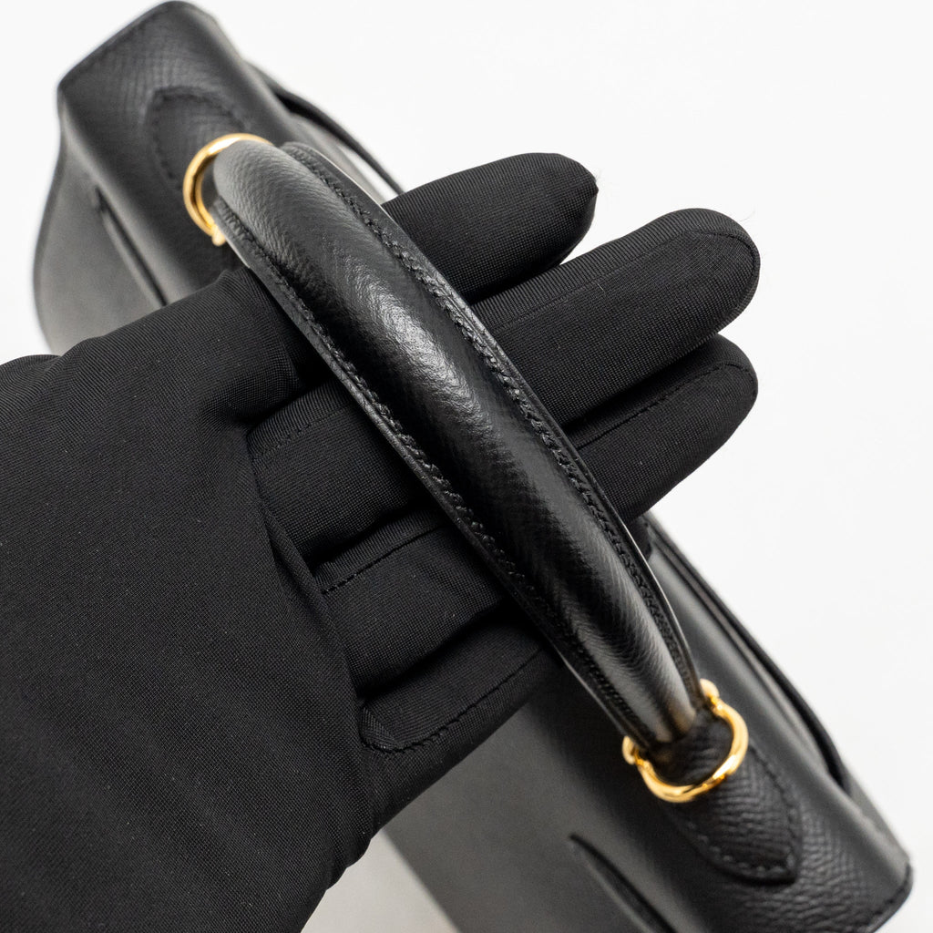 Hermes kelly 25 epsom black GHW