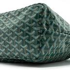 GOYARD SAINT LOUIS PM TOTE BAG GOYARDINE CANVAS GREEN SHW