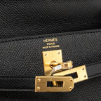 Hermes kelly 25 epsom black GHW