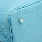 Hermes Picotin 22 Lock Bag Blue Atoll SHW