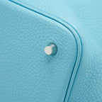 Hermes Picotin 22 Lock Bag Blue Atoll SHW