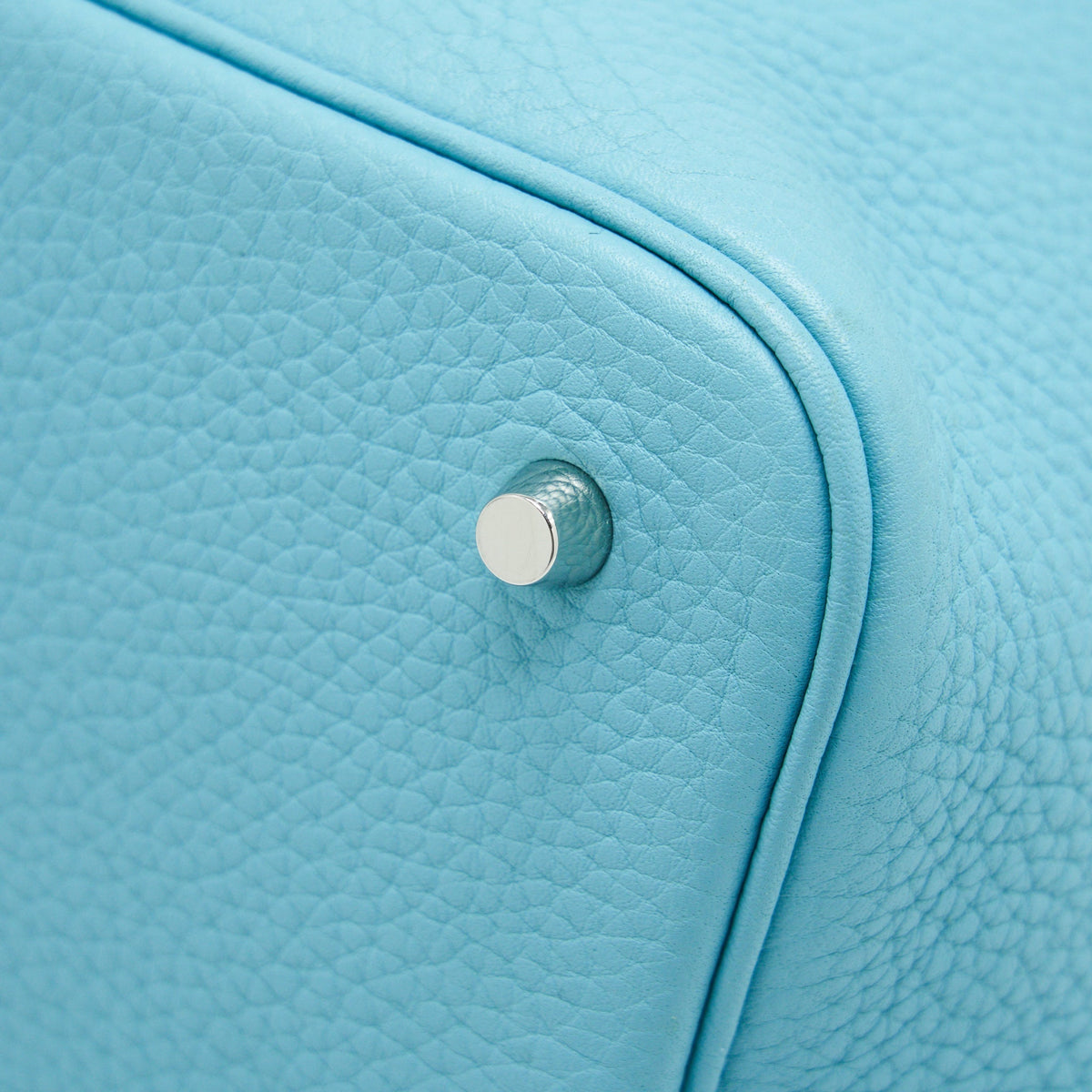 Hermes Picotin 22 Lock Bag Blue Atoll SHW