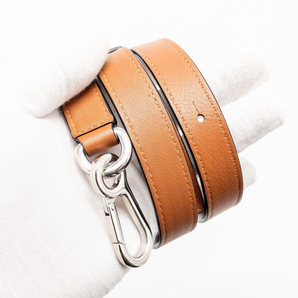 LOEWE SMALL PUZZLE BAG CALFSKIN TAN GHW