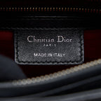 DIOR MEDIUM LADY DIOR LAMBSKIN BLACK SHW