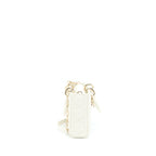 DIOR LADY D-JOY BAG LATTE CANNAGE LAMBSKIN WHITE LGHW