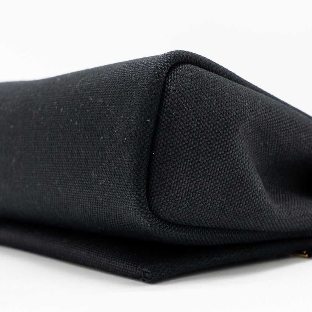 HERMES HERBAG MINI CANVAS/HUNTER BLACK GHW