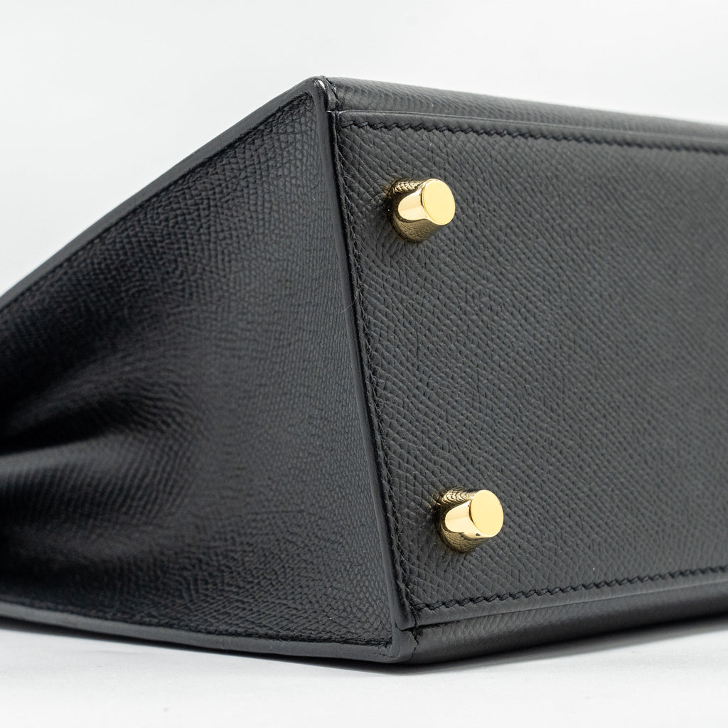 Hermes Kelly 25 epsom black GHW