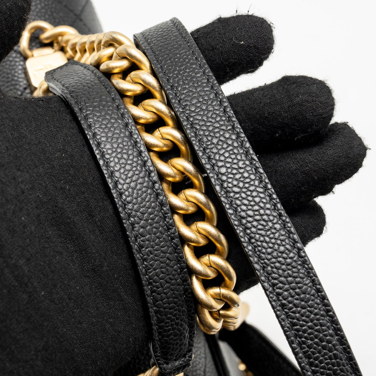 Chanel 20K CC Flap Bag with Handle Caviar Black GHW