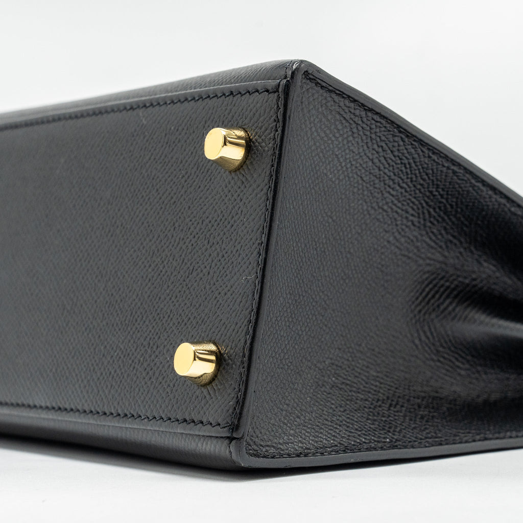 Hermes Kelly 25 epsom black GHW