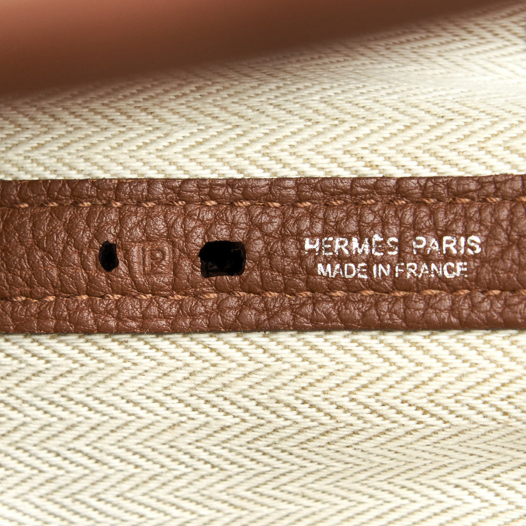 HERMES GARDEN PARTY 30 GOLD WITH SHW