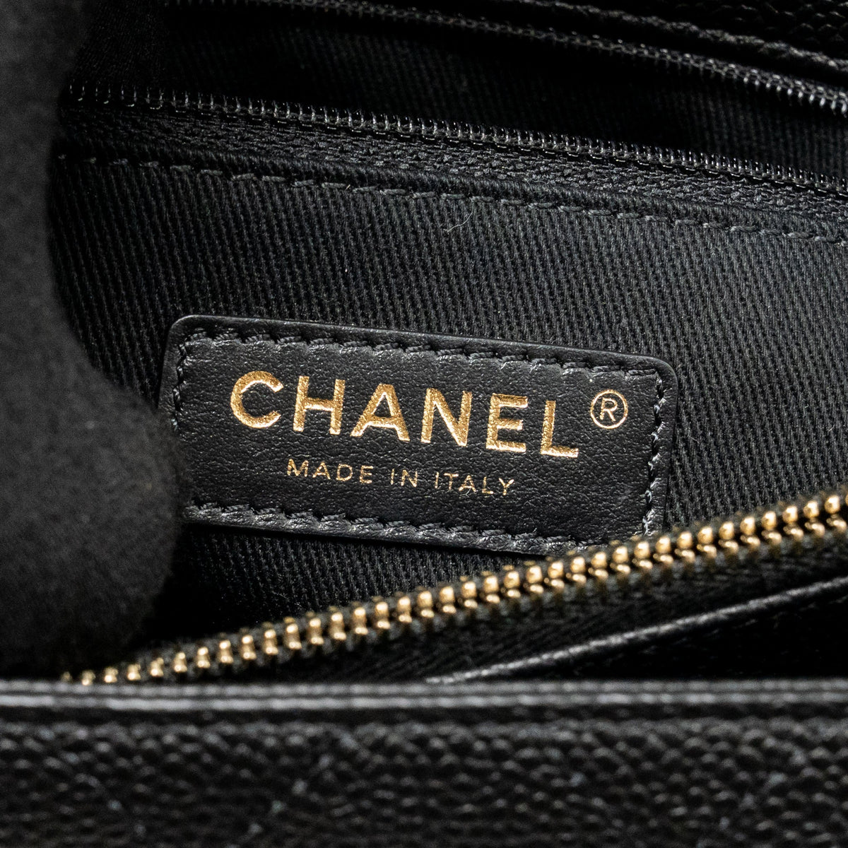 Chanel 20K CC Flap Bag with Handle Caviar Black GHW