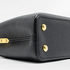 LOUIS VUITTON CAPUCINES MINI TAURILLON BLACK GHW
