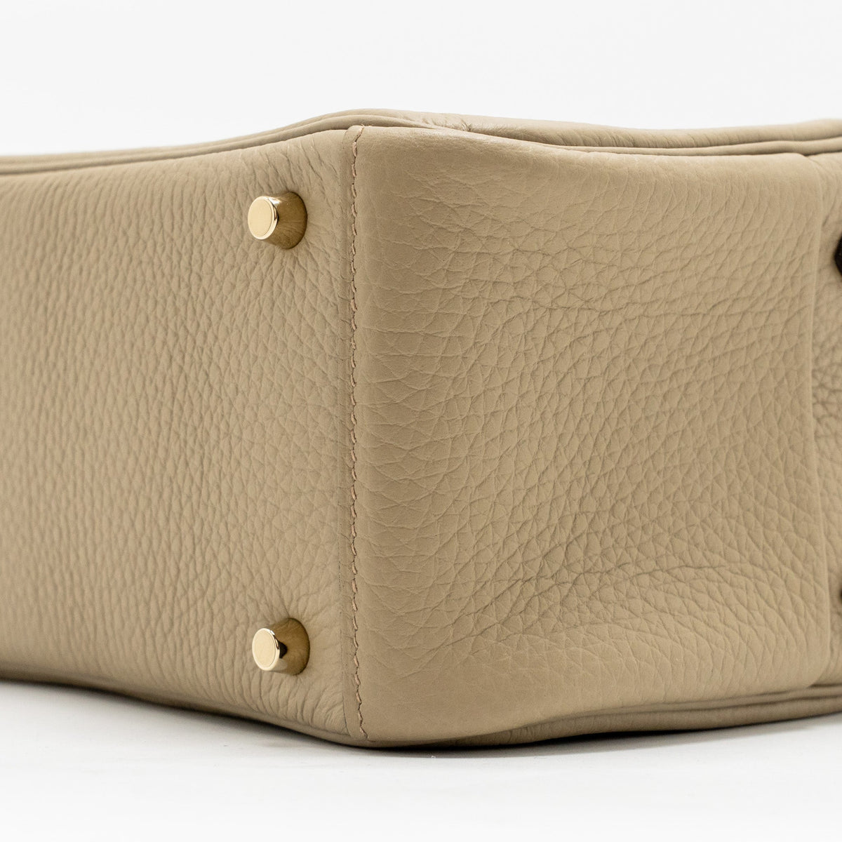 Hermes Mini Lindy II Clemence 8Q Beige Marfa GHW
