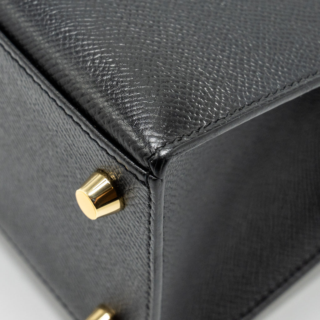 Hermes Kelly 25 epsom black GHW
