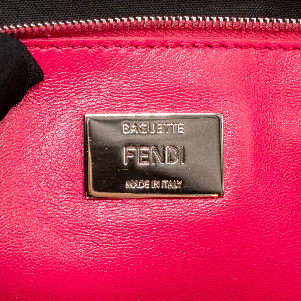 Fendi baguette bag shearling Nappa lambskin Pink SHW