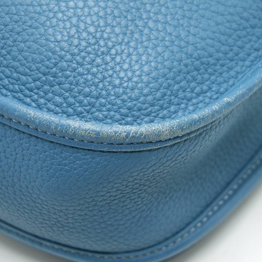 Hermes Evelyne 29 Bag Clemence Blue Jeans SHW