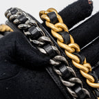 CHANEL MEDIUM 19 BAG LAMBSKIN BLACK MULTICOLOUR HARDWARE(MICROCHIP)