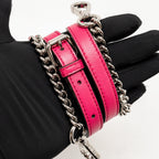 Fendi baguette bag shearling Nappa lambskin Pink SHW