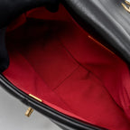 CHANEL MEDIUM 19 BAG LAMBSKIN BLACK MULTICOLOUR HARDWARE(MICROCHIP)