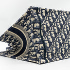 DIOR MEDIUM BOOK TOTE DIOR OBLIQUE EMBROIDERY BLUE
