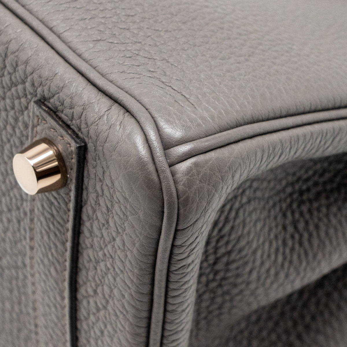 Hermes Birkin 25 Togo Gris Etain GHW