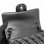 Chanel Mini Rectangular Flap Bag Lambskin SO Black (Microchip)