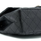 CHANEL 2.55 227 REISSUE CALFSKIN BLACK RUTHENIUM HARDWARE