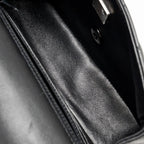 Chanel Mini Rectangular Flap Bag Lambskin SO Black (Microchip)