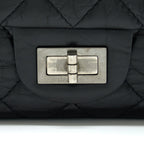 CHANEL 2.55 227 REISSUE CALFSKIN BLACK RUTHENIUM HARDWARE