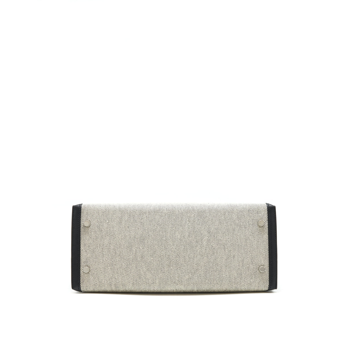 HERMES KELLY 28 TOILE H BLACK/ GREY SHW